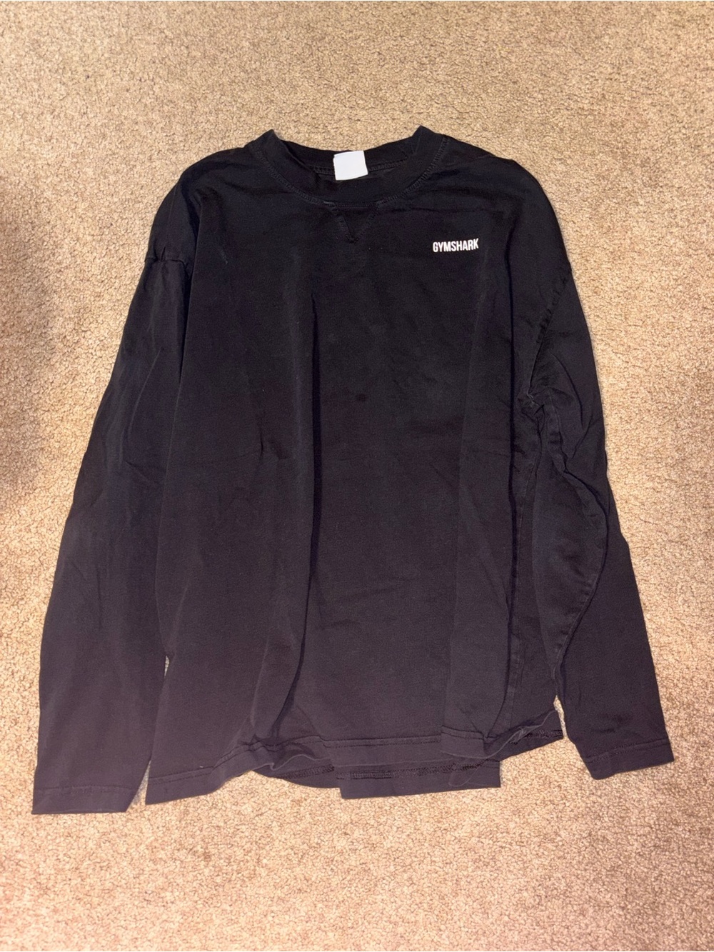 Gymshark Men's Black Long-Sleeve Tee